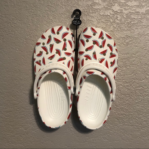 women's watermelon crocs